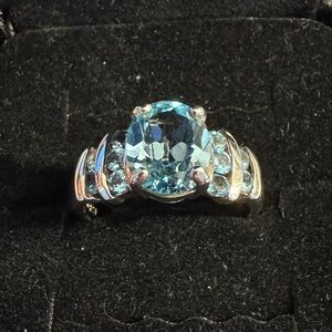 Sterling Silver and Blue Topaz Ring